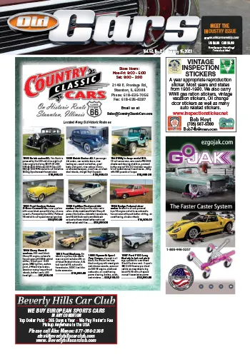 Old Cars Weekly Vol. 52 No 2 15 January 2023