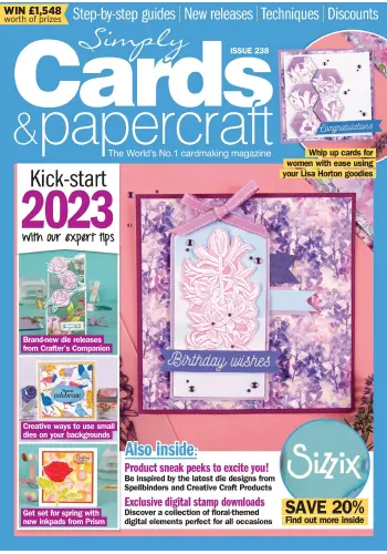 Simply Cards Papercraft Issue 238 January 2023