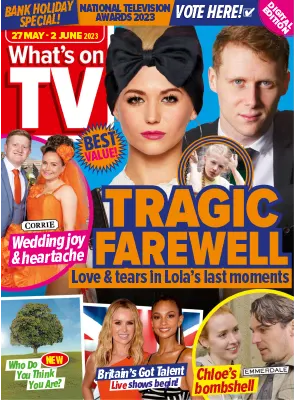 Whats on TV 27 May2 June 2023