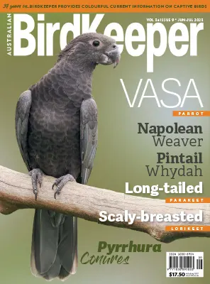 Australian Birdkeeper Volume 36 Issue 9 JuneJuly 2023