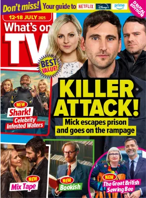 Whats on TV 12 18 July 2025