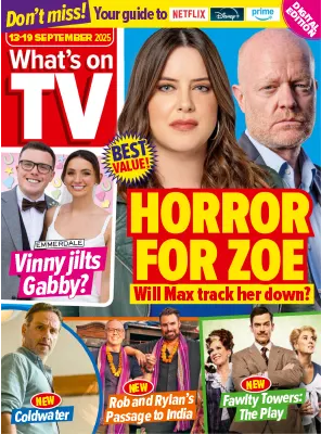 Whats on TV 13 19 September 2025