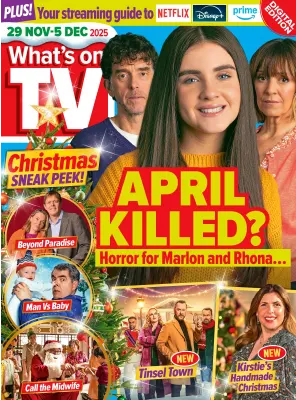 Whats on TV 29 November December 05 2025