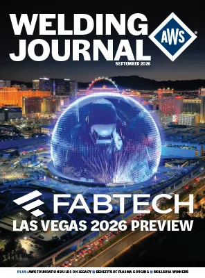 Welding Journal September 2026